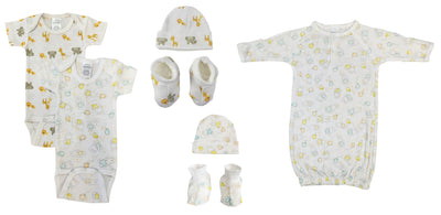 An image displaying Unisex Newborn Baby 7 Piece Sets by Bambini