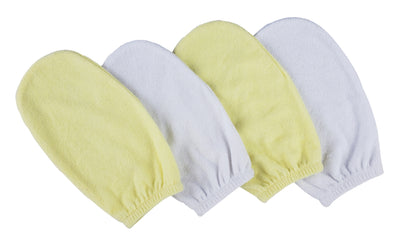 An image displaying Washcloth Mitt - 4 Piece Set by Bambini