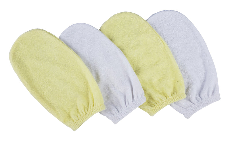 An image displaying Washcloth Mitt - 4 Piece Set by Bambini