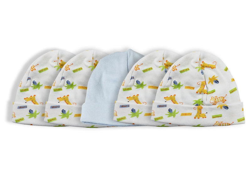 An image displaying Boys Baby Caps (pack Of 5) by Bambini