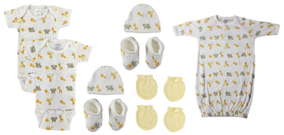 An image displaying Unisex Newborn Baby 9 Piece Sets by Bambini
