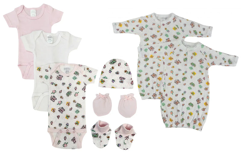 An image displaying Newborn Baby Girl 8 Piece Sets by Bambini