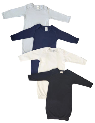 An image displaying Newborn Baby Boy 4 Piece Gown Set by Bambini