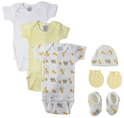 An image displaying Unisex Newborn Baby 6 Piece Sets by Bambini