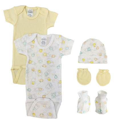 An image displaying Unisex Newborn Baby 5 Piece Sets by Bambini