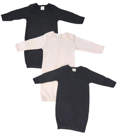 An image displaying Newborn Baby Girl 3 Piece Gown Set by Bambini