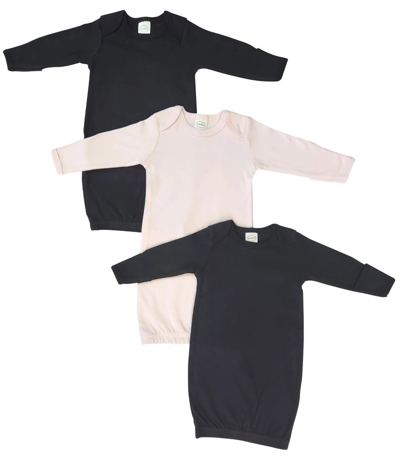 An image displaying Newborn Baby Girl 3 Piece Gown Set by Bambini