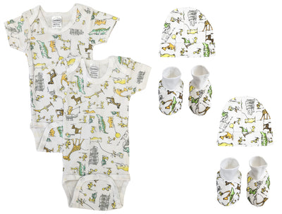 An image displaying Unisex Newborn Baby 6 Piece Sets by Bambini
