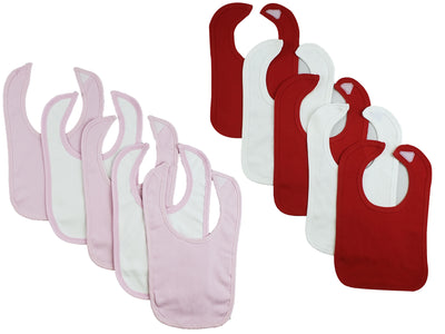 An image displaying 10 Baby Bibs by Bambini