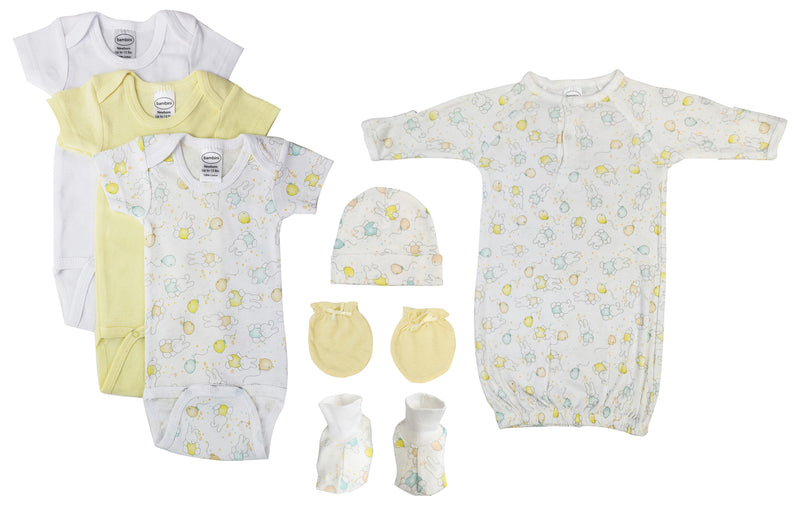 An image displaying Unisex Newborn Baby 7 Piece Sets by Bambini