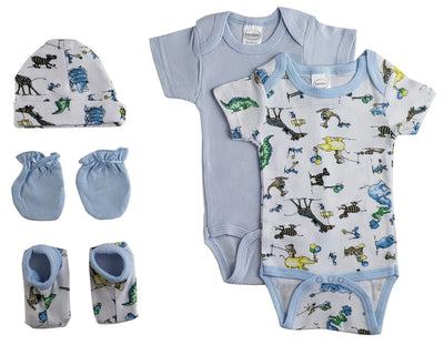 An image displaying Newborn Baby Boys 5 Piece Baby Shower Gift Set by Bambini