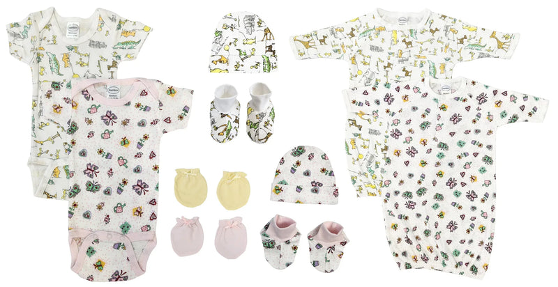 An image displaying Newborn Baby Girl 10 Piece Sets by Bambini