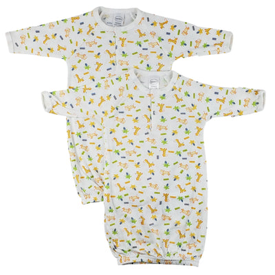 An image displaying Infant Gowns - 2 Pack by Bambini