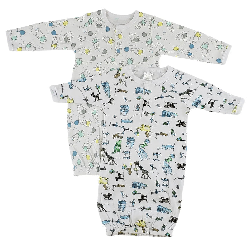 An image displaying Infant Gowns - 2 Pack by Bambini