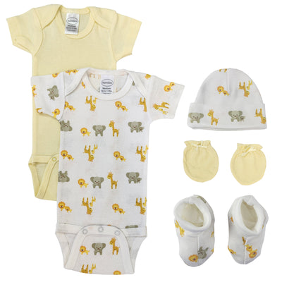 An image displaying Unisex Newborn Baby 5 Piece Sets by Bambini