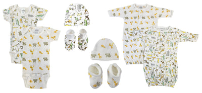 An image displaying Unisex Newborn Baby 8 Piece Sets by Bambini