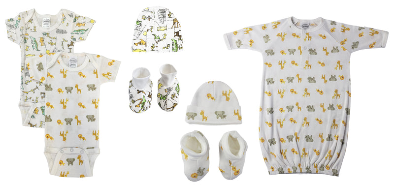 An image displaying Unisex Newborn Baby 7 Piece Sets by Bambini