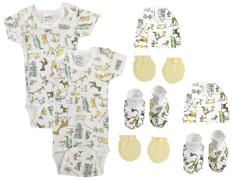 An image displaying Unisex Newborn Baby 8 Piece Sets by Bambini