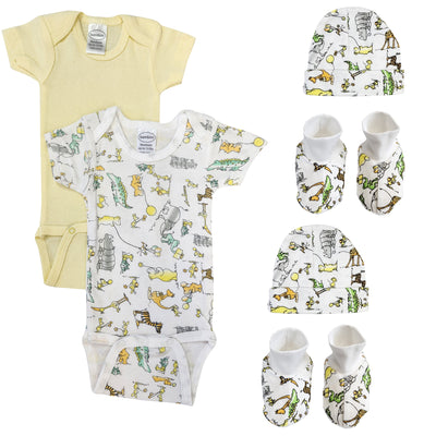 An image displaying Unisex Newborn Baby 6 Piece Sets by Bambini