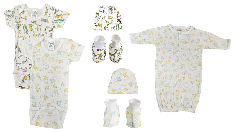 An image displaying Unisex Newborn Baby 7 Piece Sets by Bambini