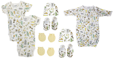 An image displaying Unisex Newborn Baby 9 Piece Sets by Bambini
