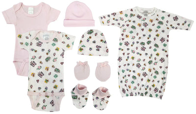 An image displaying Newborn Baby Girl 7 Piece Sets by Bambini