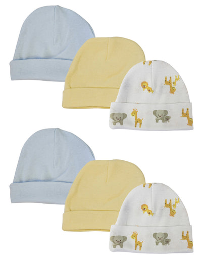 An image displaying Baby Boys Caps (pack Of 6) by Bambini