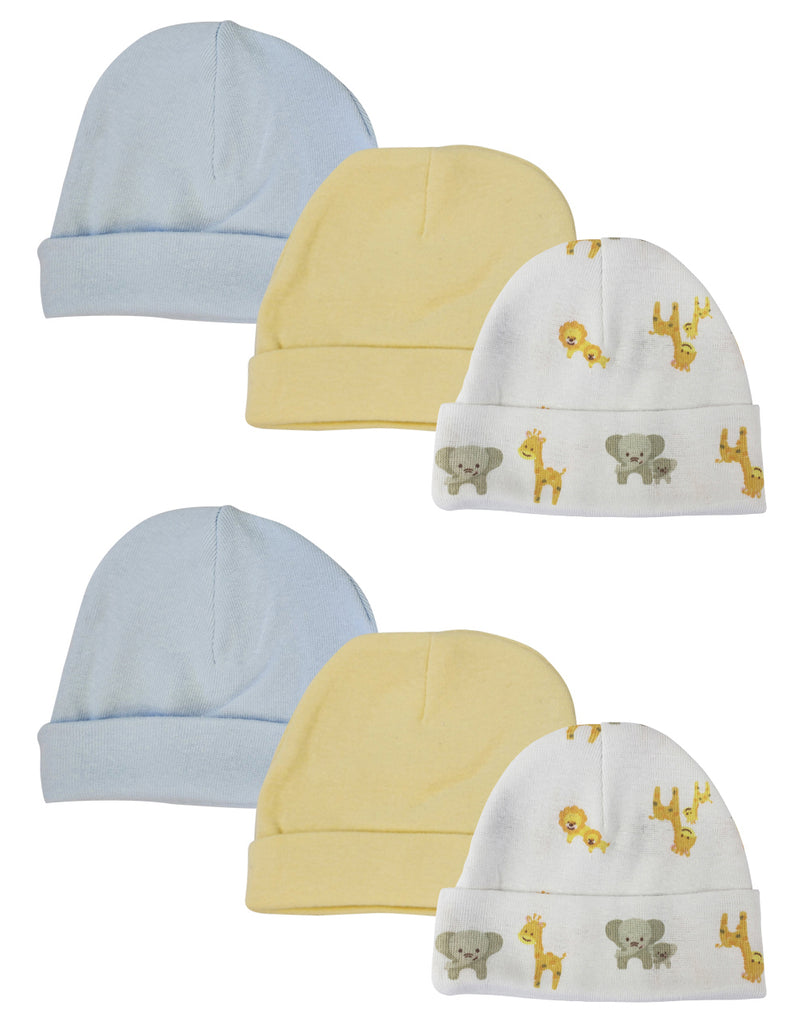 An image displaying Baby Boys Caps (pack Of 6) by Bambini