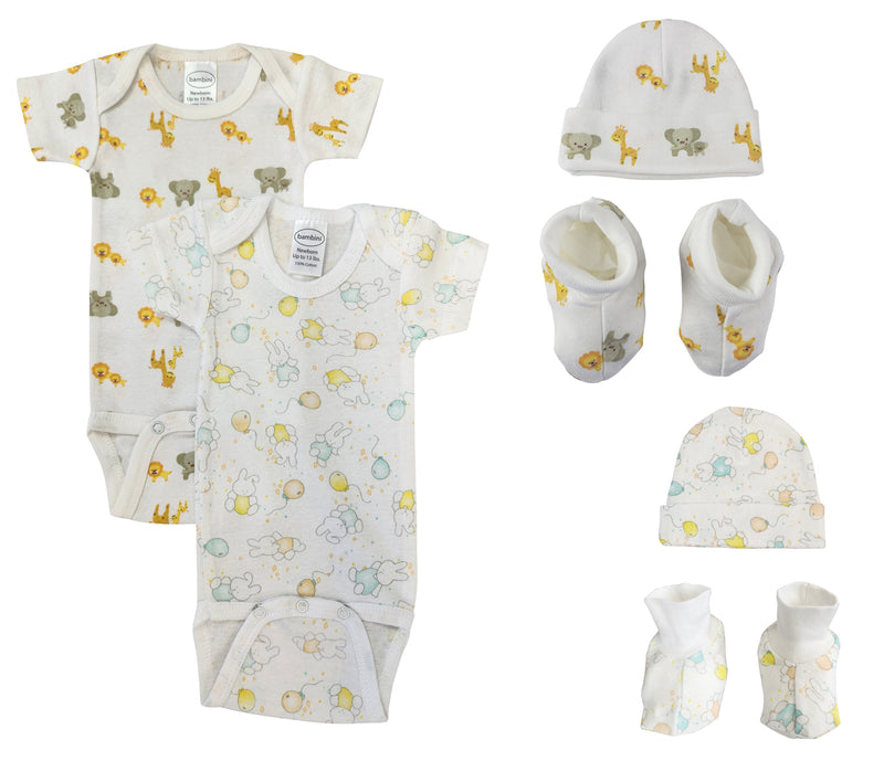 An image displaying Unisex Newborn Baby 6 Piece Sets by Bambini