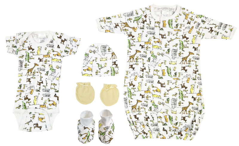 An image displaying Unisex Newborn Baby 5 Piece Sets by Bambini