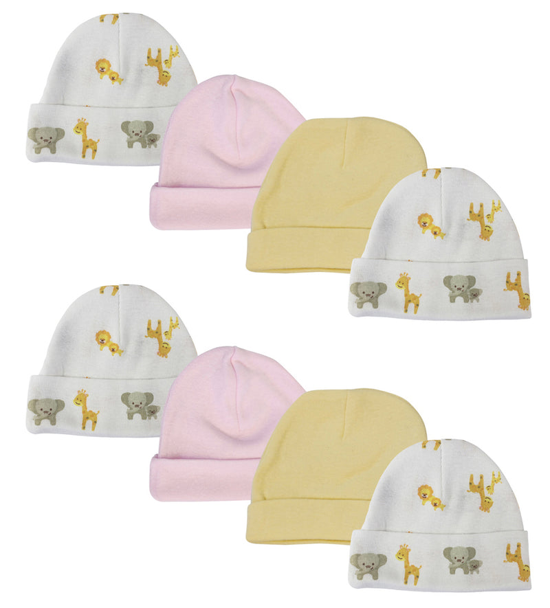 An image displaying Baby Girls Caps (pack Of 8) by Bambini