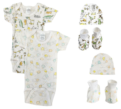 An image displaying Unisex Newborn Baby 6 Piece Sets by Bambini