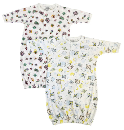 An image displaying Newborn Baby Girl 2 Piece Gown Set by Bambini