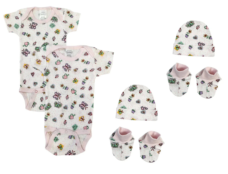 An image displaying Newborn Baby Girl 6 Piece Sets by Bambini