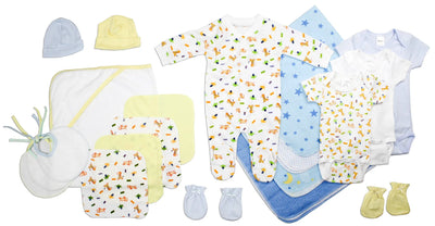An image displaying Newborn Baby Boy 20 Piece Baby Shower Gift Set by Bambini