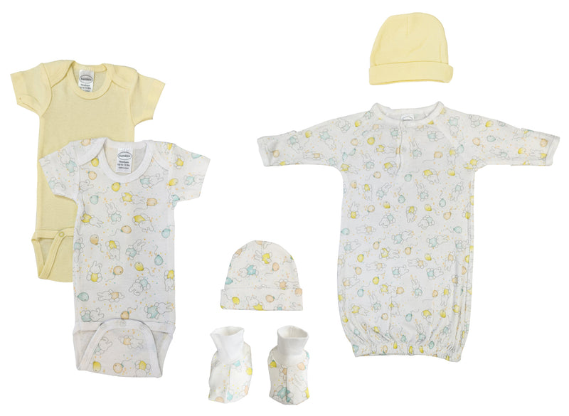 An image displaying Unisex Newborn Baby 7 Piece Sets by Bambini