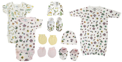 An image displaying Newborn Baby Girl 9 Piece Sets by Bambini
