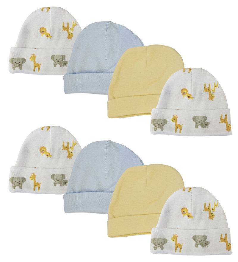 An image displaying Baby Boys Caps (pack Of 8) by Bambini