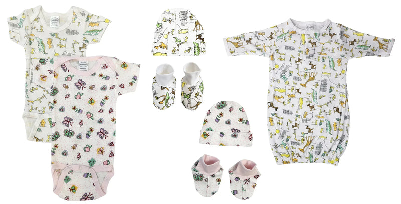 An image displaying Newborn Baby Girl 7 Piece Sets by Bambini