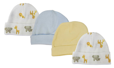 An image displaying Baby Boys Caps (pack Of 4) by Bambini