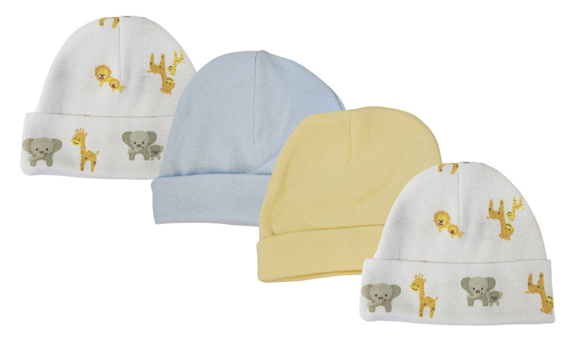 An image displaying Baby Boys Caps (pack Of 4) by Bambini