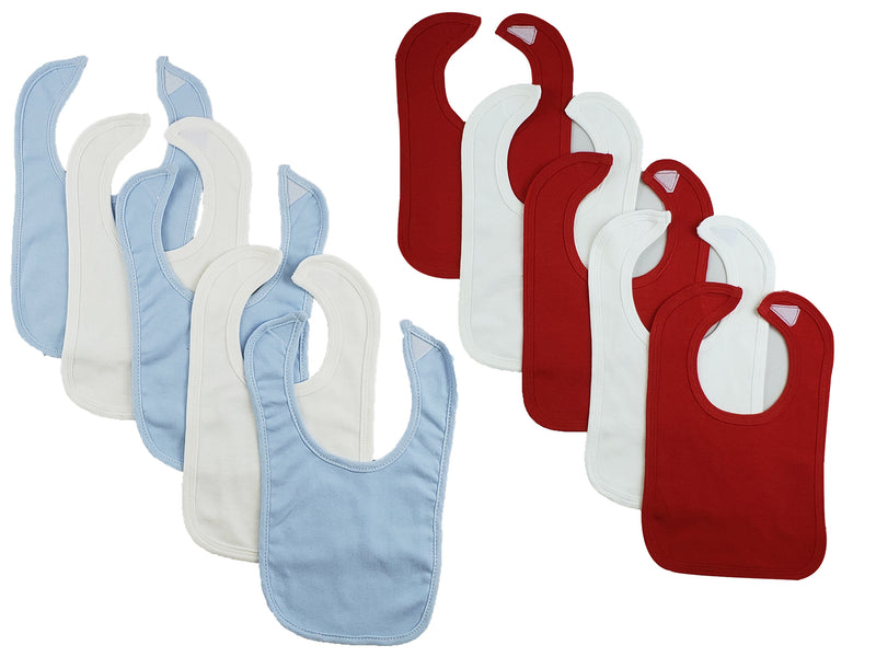 An image displaying 10 Baby Bibs by Bambini