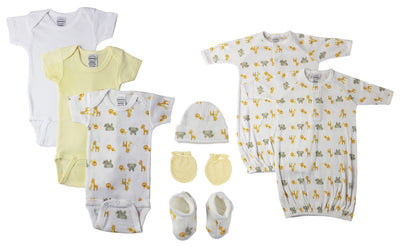 An image displaying Unisex Newborn Baby 8 Piece Sets by Bambini