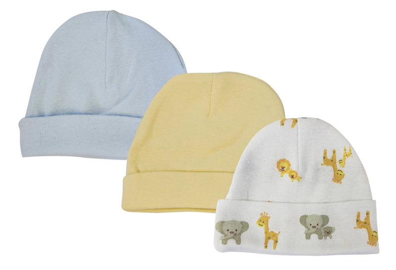 An image displaying Baby Boys Caps (pack Of 3) by Bambini
