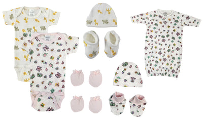 An image displaying Newborn Baby Girl 9 Piece Sets by Bambini
