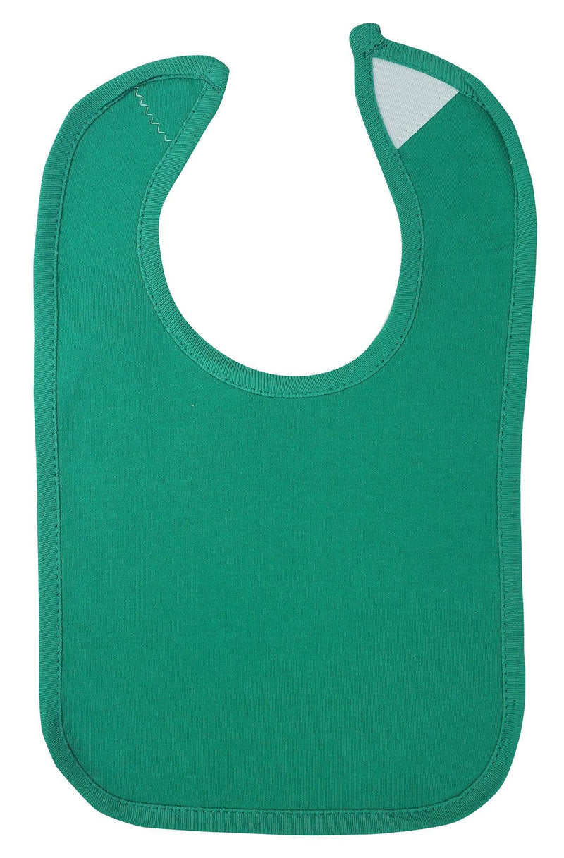 An image displaying Green Interlock Bib by Bambini