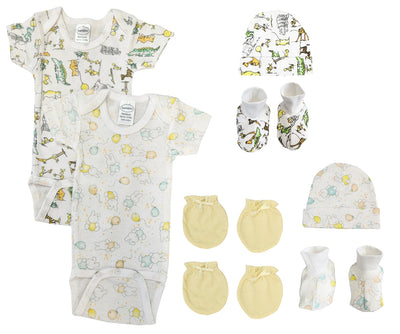 An image displaying Unisex Newborn Baby 8 Piece Sets by Bambini