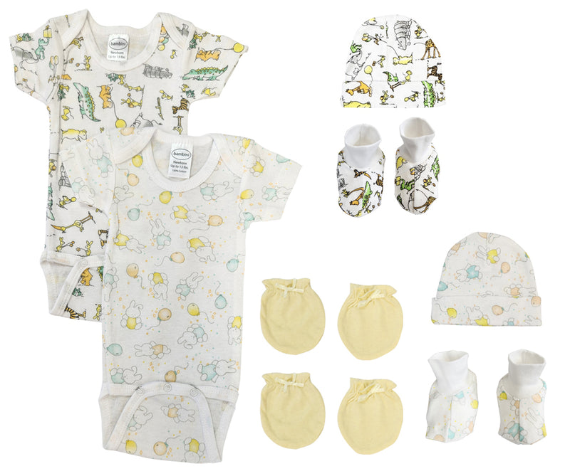 An image displaying Unisex Newborn Baby 8 Piece Sets by Bambini