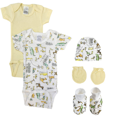 An image displaying Unisex Newborn Baby 5 Piece Sets by Bambini