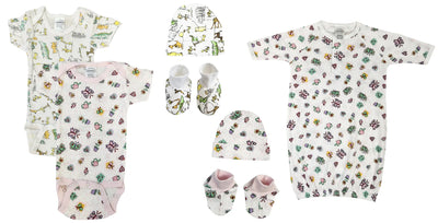 An image displaying Newborn Baby Girl 7 Piece Sets by Bambini